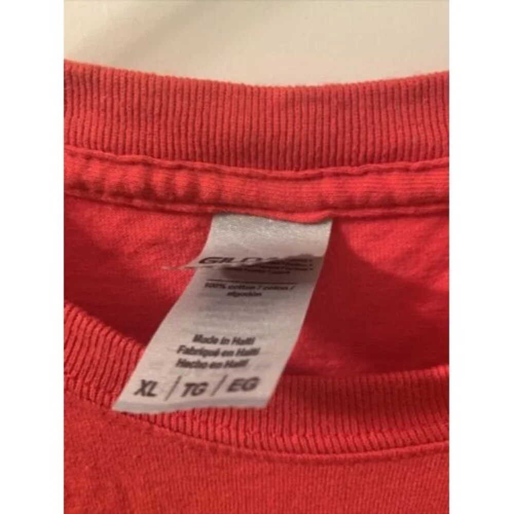 Gildan Mens Adult Red T-Shirt U.S. Patriotic Military Theme Size XL - Picture 4 of 13